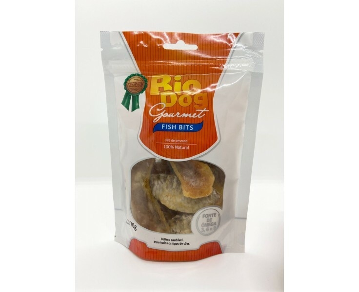 BIO DOG GOURMET FISH BITS 70G - Fofinho Petshop