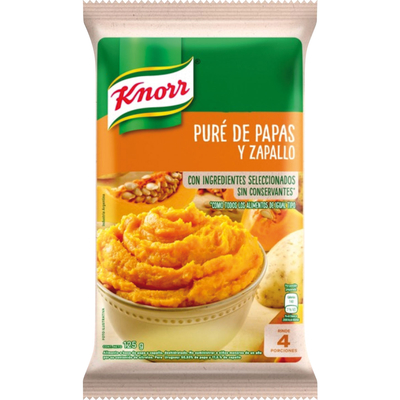 Pure De Papas Y Zapallo Instantaneo Knorr 125 G.