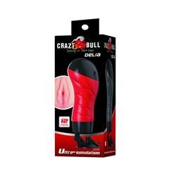 MASTURBADOR VIBRADOR CON BASE VAGINA - CRAZY BULL DELIA - comprar online