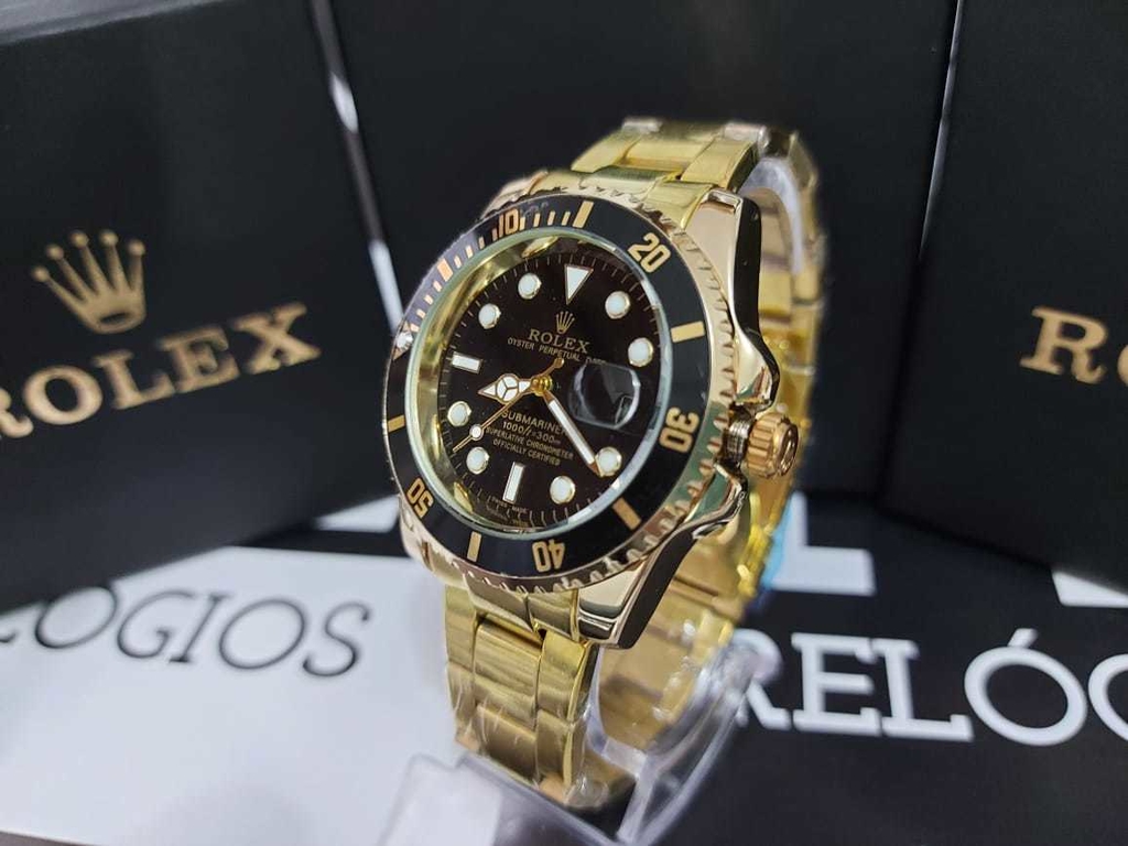 rolex todo preto