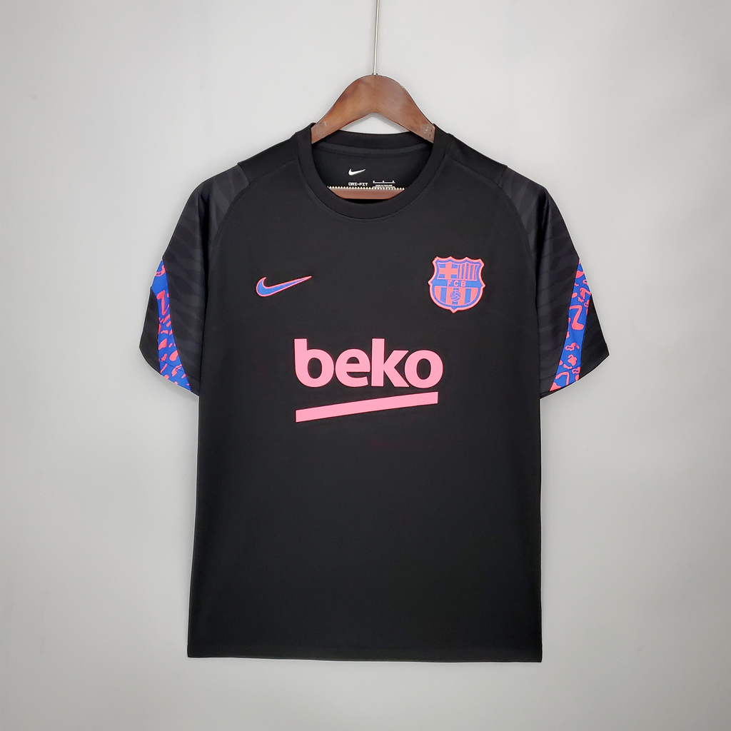 camisa barcelona treino azul