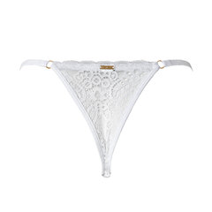 Calcinha String Renda Lady Branco - comprar online