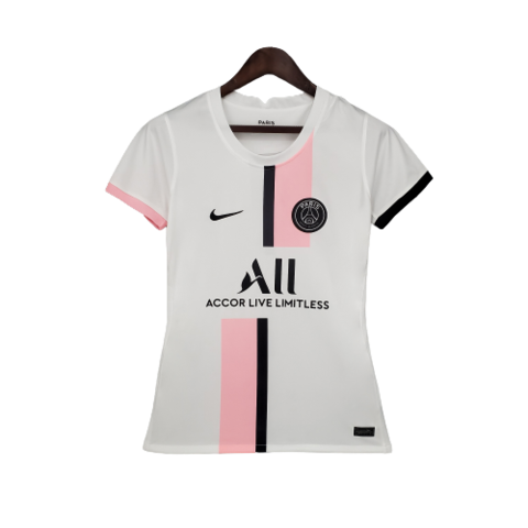 camisa nova psg branca e rosa