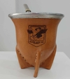 Mate de cuero Grabado Club Los 50 - comprar online