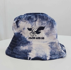 Piluso Azul y Blanco Batik Bordado