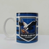 Taza Rayada Azul Vintage Logo Nuevo