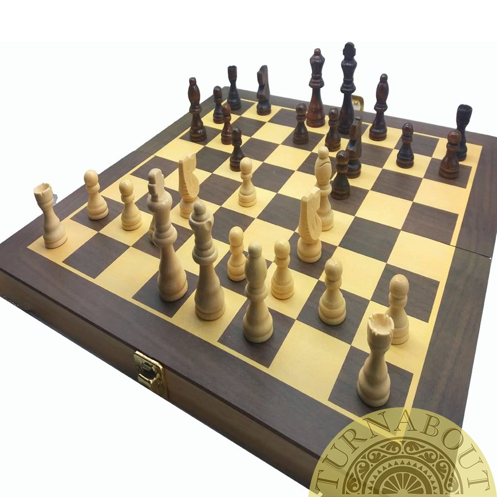 Jogo de Xadrez e Dama - 2 jogos em 1