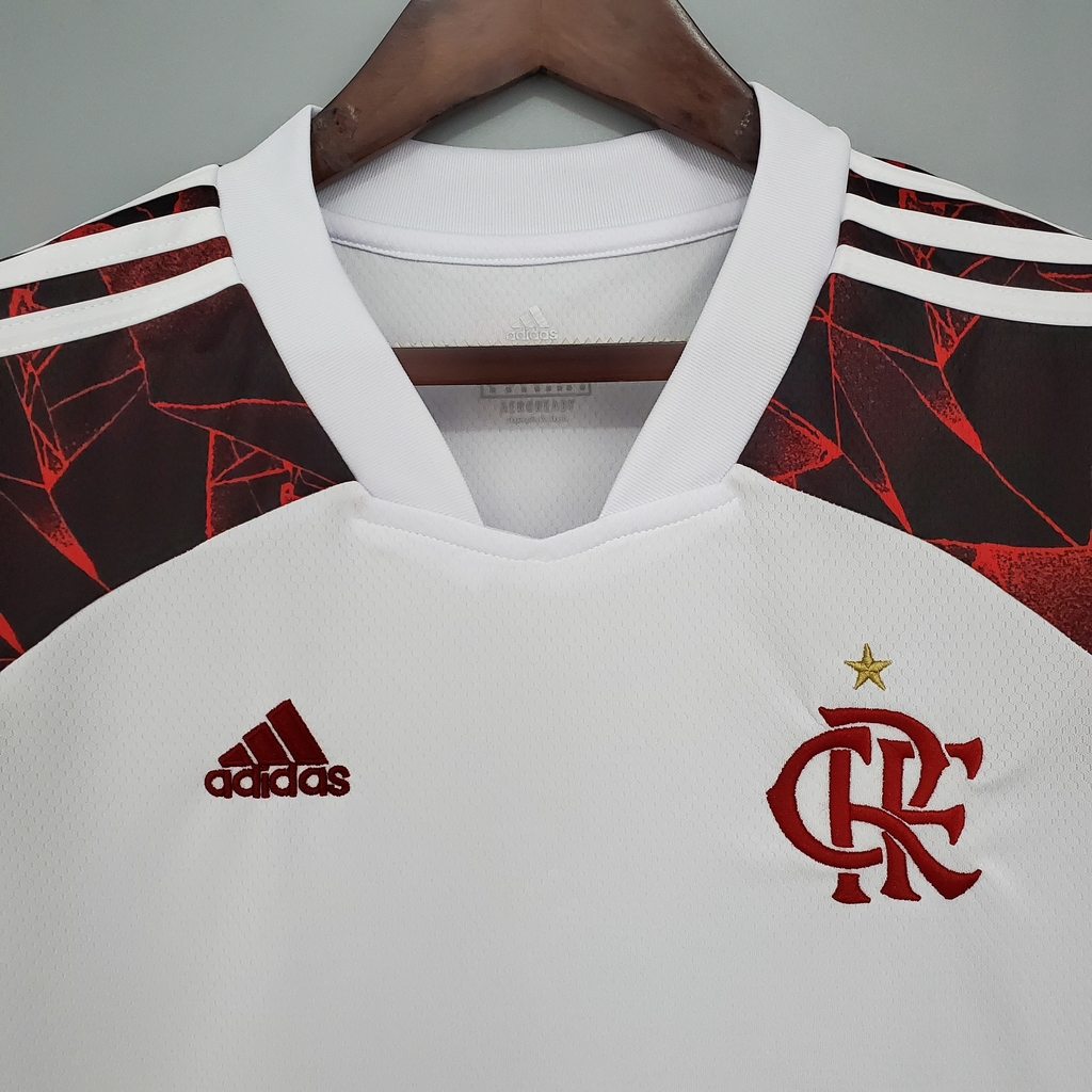 Camisa Flamengo II 21/22 - Masculino Torcedor - Branco/Vermelho