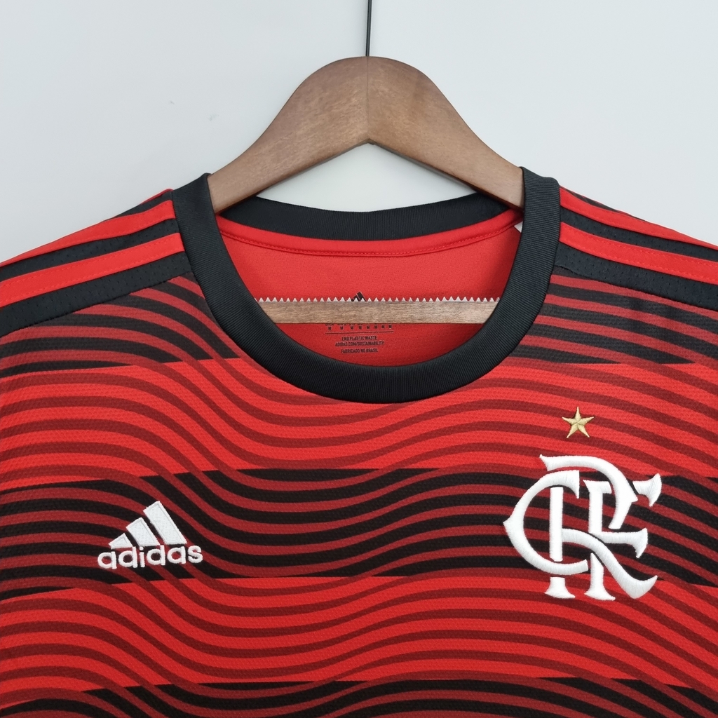 Camisa Flamengo I 22/23 s/n° Torcedor Adidas Masculina - Vermelho+