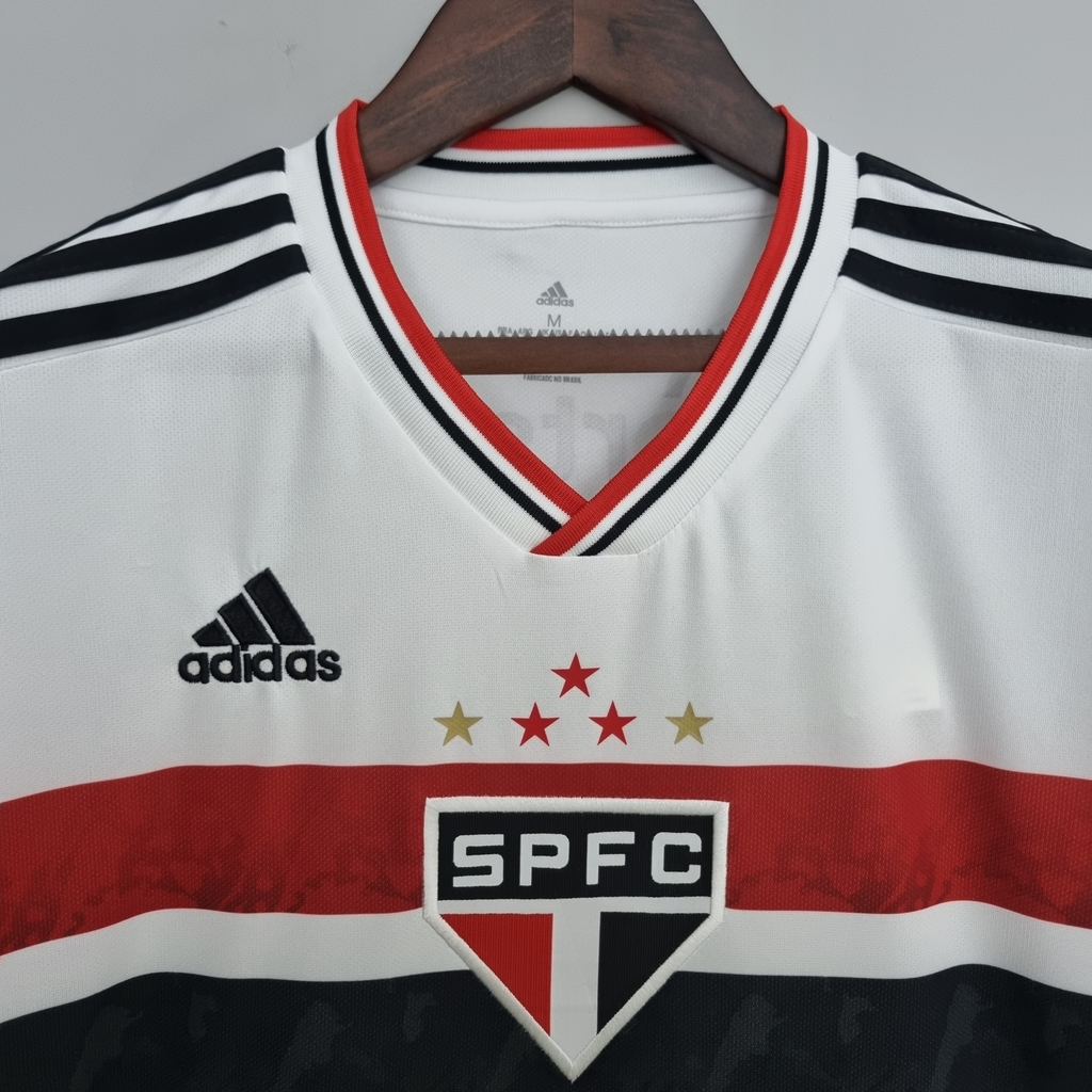 Camisa São Paulo I 21/22 s/n° Torcedor Adidas Masculina - Branco+