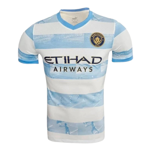Camisa Pré-jogo Manchester City F.C. Masculina Azul - Camarote do Torcedor