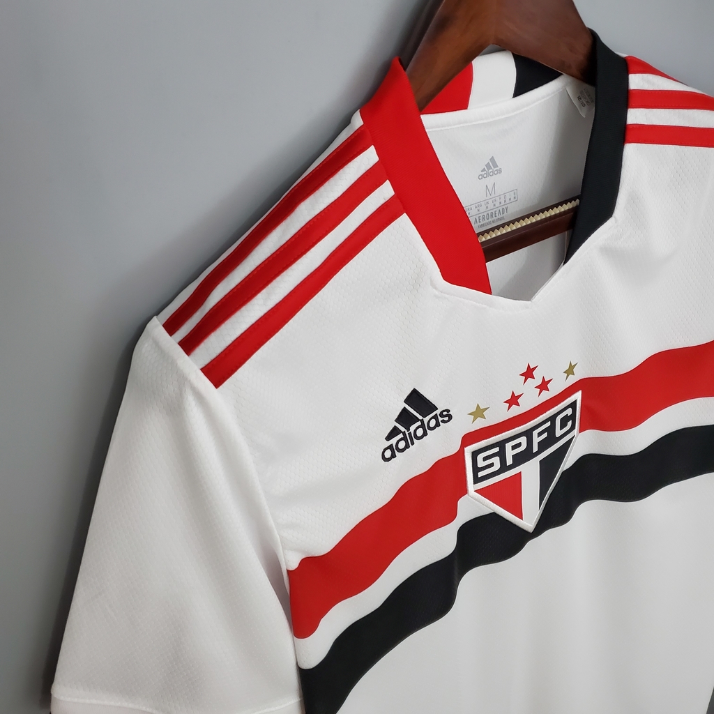 Camisa São Paulo I 21/22 s/n° Torcedor Adidas Masculina - Branco+