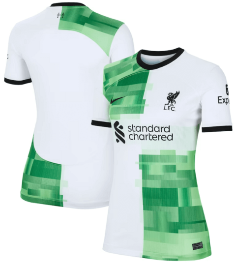 Camisa Liverpool II 21/22 Marfim - Feminina Baby Look - Nike