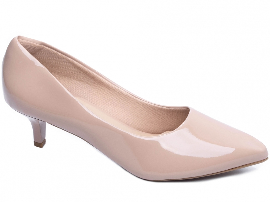 Sapato Scarpin Numeração Especial Verniz Rosê
