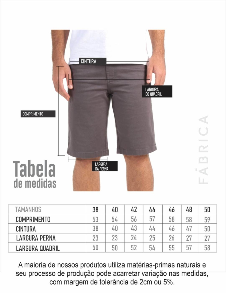 bermuda masculina 44