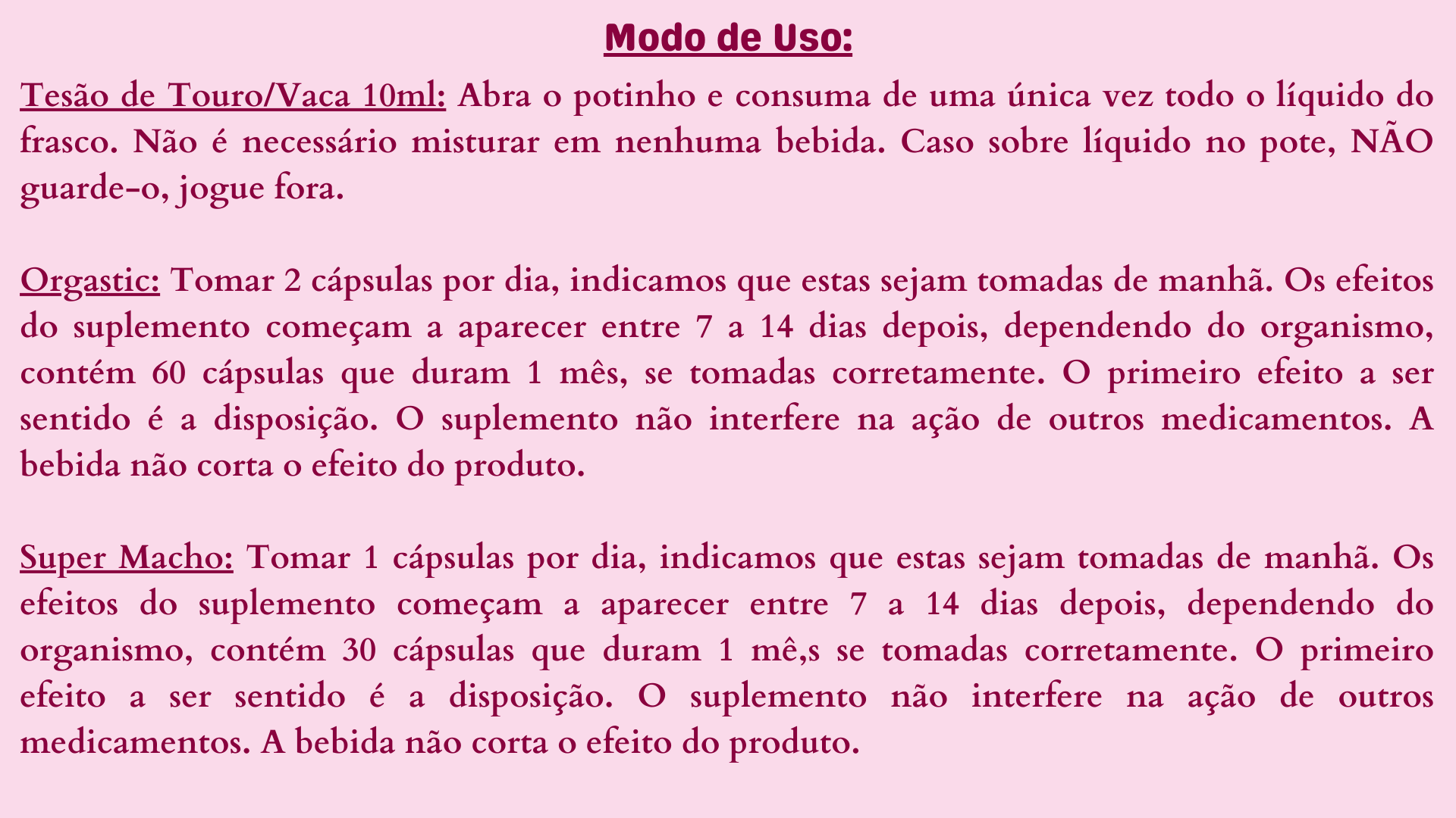 Tesão de Touro 10ml (CONSUMO IMEDIATO) - DS SHOP