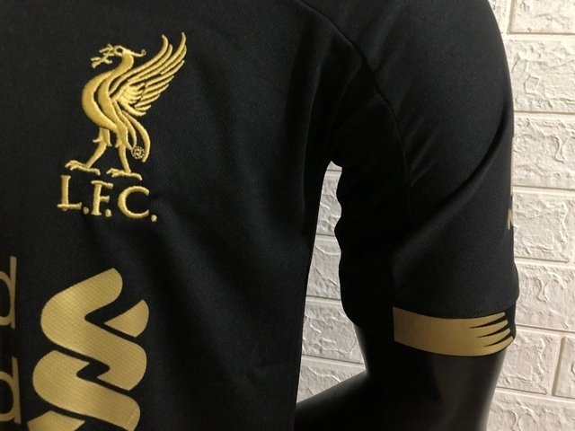 camisa de goleiro liverpool preta