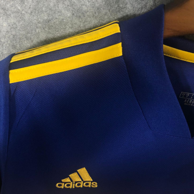 camisa adidas azul e amarela