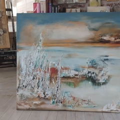 Húmedal del Paraná. 120 x 150 cm en internet
