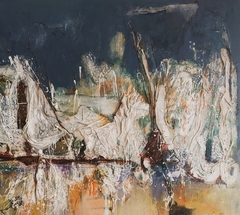 Reflejos de una ciudad enfurecida. 120 x 150 - comprar online