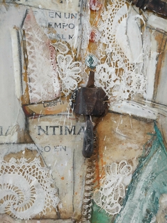 Sola frente al mar. 47 x 157 cm en internet