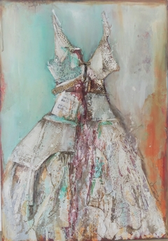 Ataviada de recuerdos. 70 x 100 cm