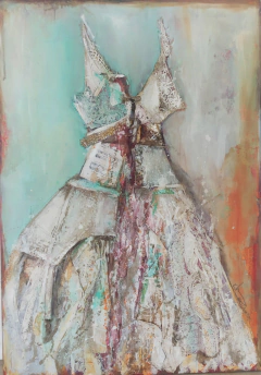 Ataviada de recuerdos. 70 x 100 cm