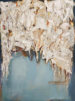 Pliegues de la memoria. 195 x 140