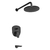 GRIFERÍA FV JUEGO BAÑERA Y DUCHA EPUYEN NEGRO MONOCOMANDO 0106/L2 - NG