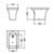 SANITARIO FERRUM BIDET MILENA (3 AGUJEROS) - comprar online