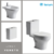 Combo Sanitarios Veneto | INODORO LARGO + DEPOSITO + BIDET 1 AG