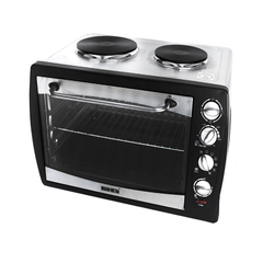 COCINA BRAM-METAL C/HORNO 2 HLLAS 42 LTS C/ESPIEDO+CONVECTOR+PISO A LA PIEDRA