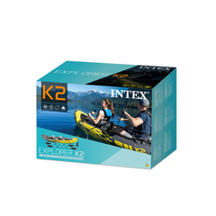 Imagen de KAYAK INFLABLE INTEX EXPLORER K2 312 X 91 X 51 CM ( 68307 )