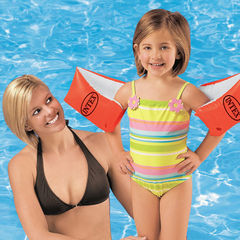 BRAZALETE FLOTADOR PARA NIÑOS INFLABLE INTEX DELUXE GRANDE (30 X 15 CM) 58641 en internet