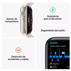 RELOJ IWATCH SERIE8 41MM SILVER ALUMINIUM - Credihogares