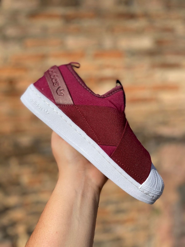 adidas slip on vinho