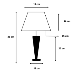 Combo 2 Abajur Quarto Cônico Madeira Cúpula Chinesa - comprar online