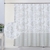 Cortina de Baño Nur Blanco Gris de lino jacquard <*>