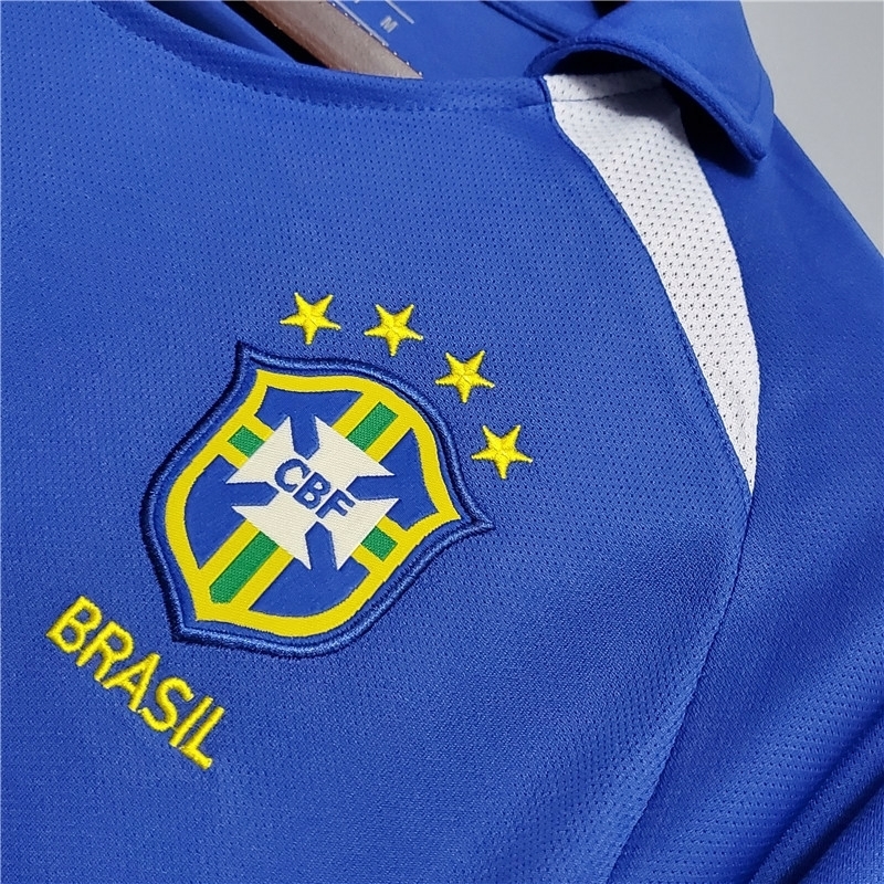 camisa brasil 2002 azul