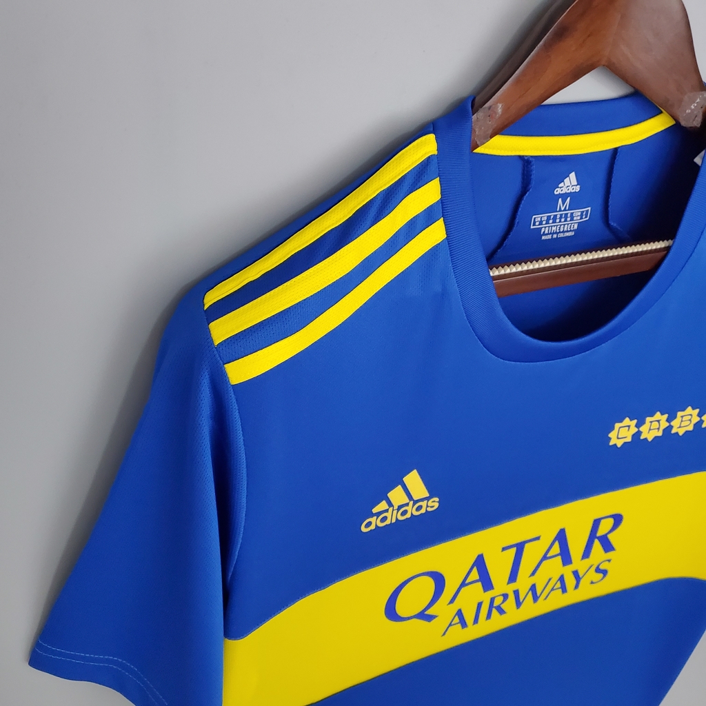 camisa adidas azul e amarela