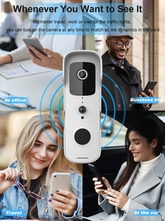 Porteiro eletrónico Tuya Smart Wireless Video Doorbell na internet