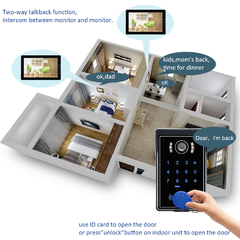 9Inch Wired Video Intercom Home System na internet