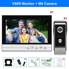 Sistema de vídeo porteiro vídeo porteiro com 9 "tela colorida - comprar online