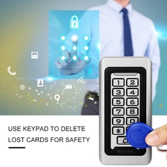 Access Control System IP68 Waterproof Metal Keypad Proximity Card Standalone With 2000 Users