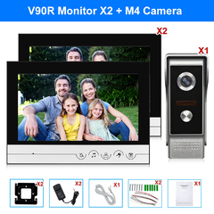 Sistema de vídeo porteiro vídeo porteiro com 9 "tela colorida na internet