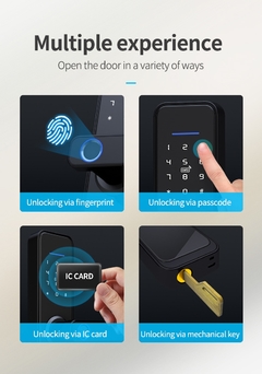 Imagem do Fechadura de porta de impressão digital tuya app wifi casa inteligente