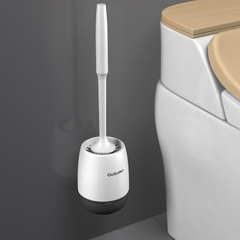 Cerdas de silicone escova de toalete e suporte para o armazenamento do banheiro na internet