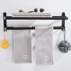 Imagem do Suporte para toalhas, rack de parede dobrável de alumínio