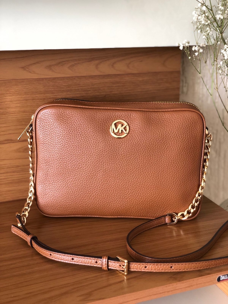 michael kors large dome crossbody bolsa