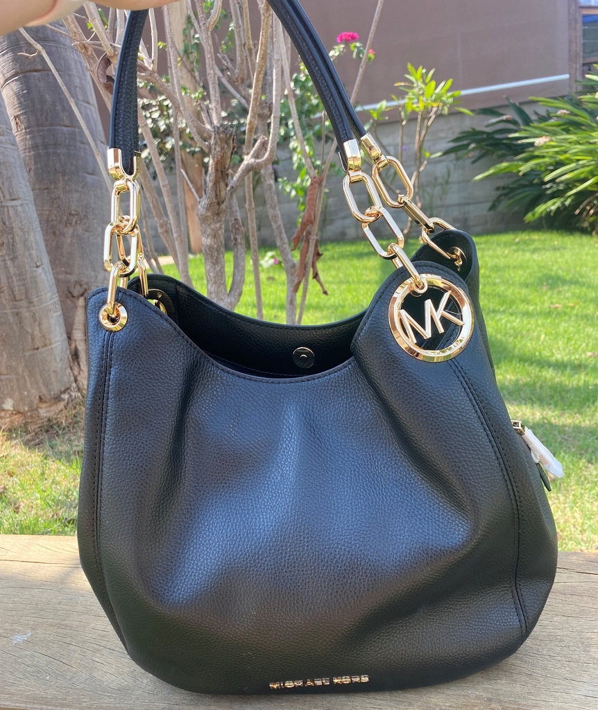 black and blue michael kors bolsa